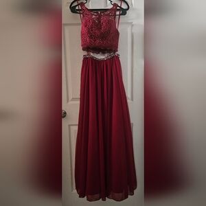 Sequin Hearts 2 Piece Prom Dress